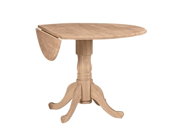 Drop Leaf Pedestal Table 42, 42 Round Pedestal Table With Leaf
