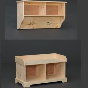 Benches, Unfinished Wooden Storage Bench