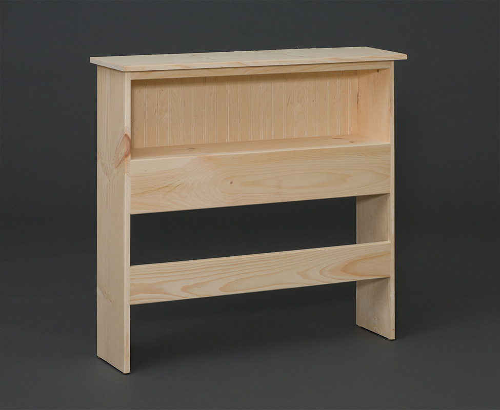 Solid Pine Bookcase Headboard, Twin Bed Bookcase Headboard Solid Wood