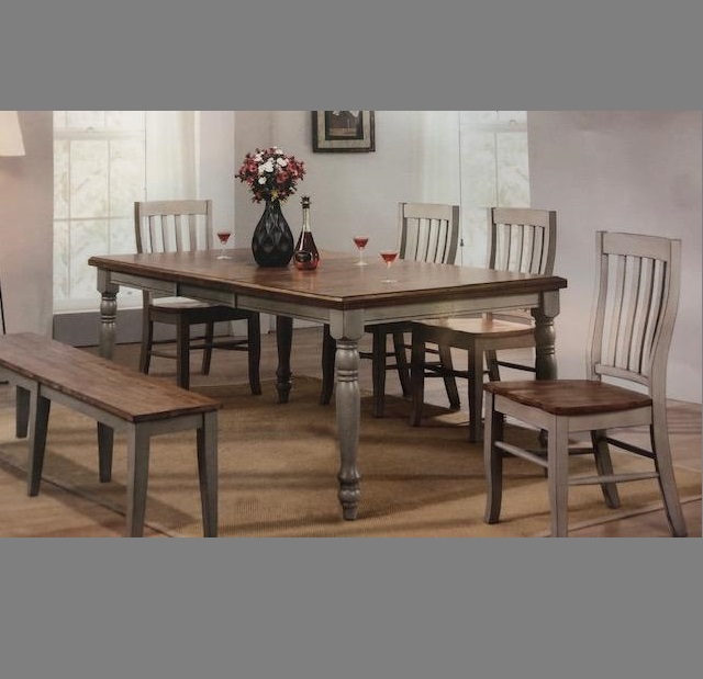 Barnwell 78 Farmhouse Table And Chair, Rustic Dining Room Table And Chairs Set