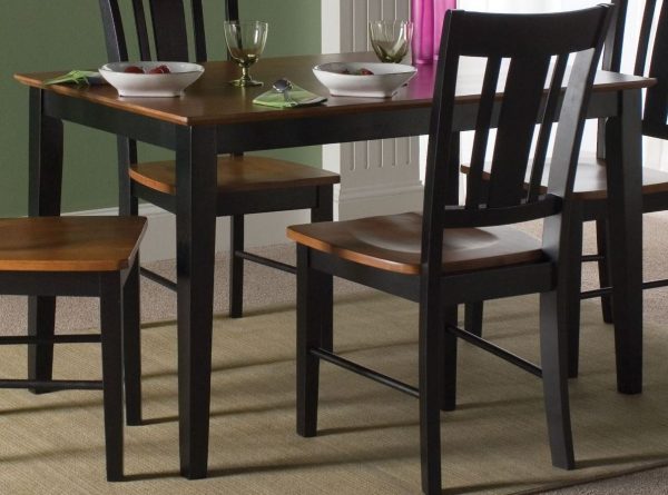 Cherry Black Counter Height Dining Set, Black Wood Counter Height Table And Chairs